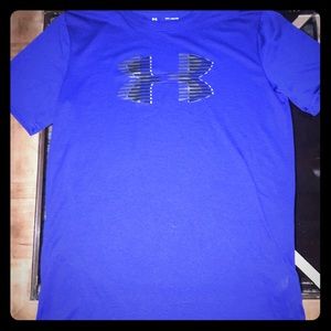 Boys  Blue Under Armour Short Sleeve T-shirt